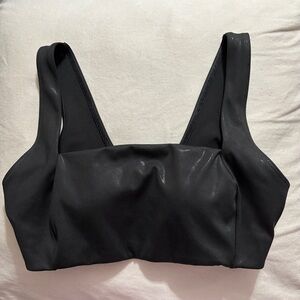 Victoria’s Secret Sz L PINK Active Shimmer Sports Bra Removable Pads Wide Strap